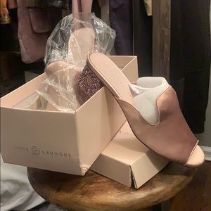 Pale pink mules look at the name Star Wars fans!